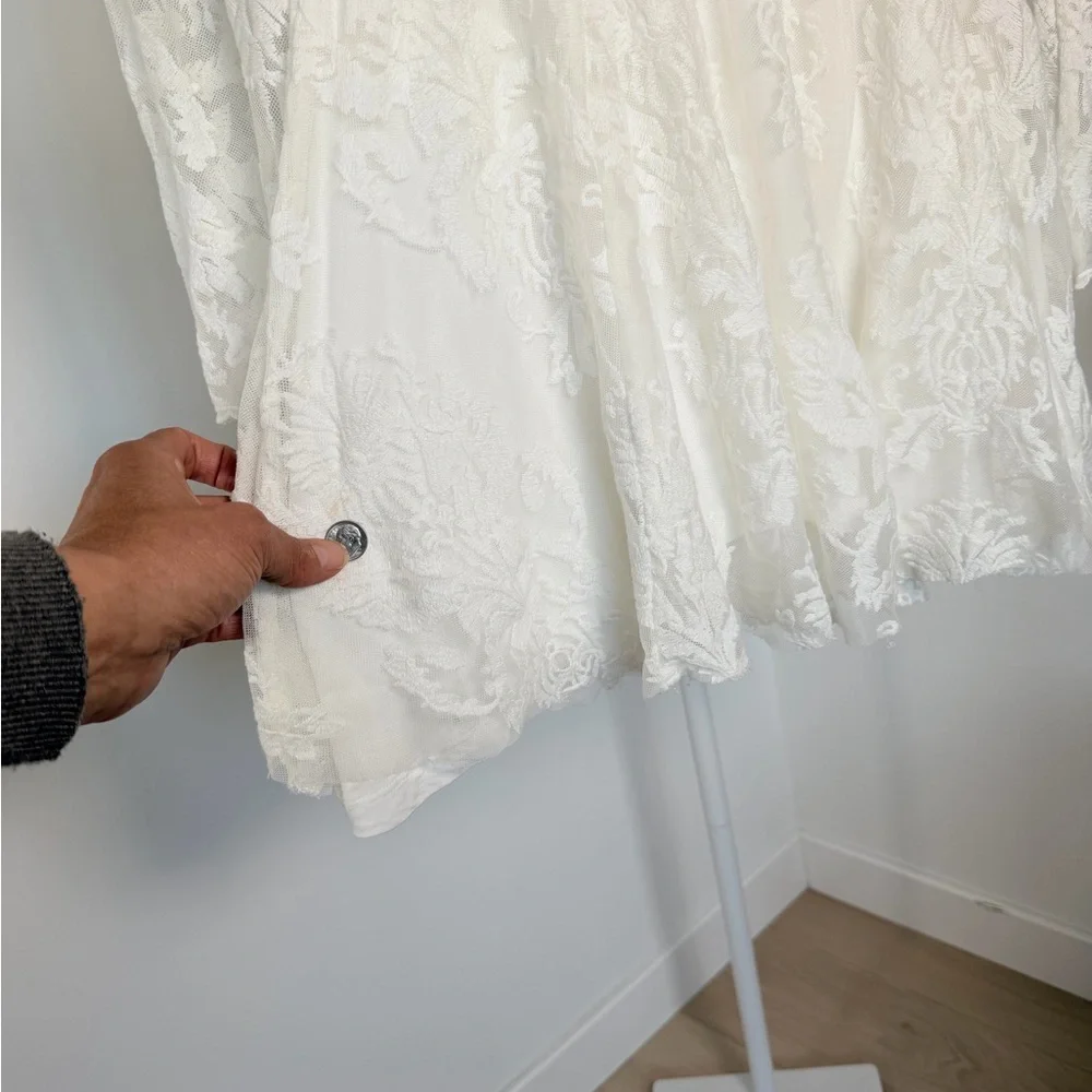 Free People Reign Over Me Lace Dress  Cream  Small - Picture 10 of 11